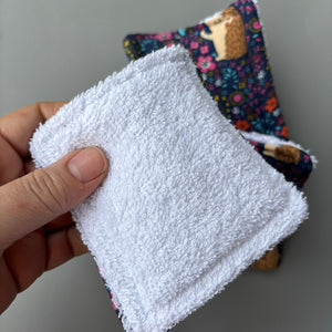 Reusable cotton pads. Zero waste makeup remover pads. Eco friendly soft face pads.