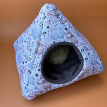 Load image into Gallery viewer, Halloween mummy and ghosts full cage set. Tent house, snuggle sack, tunnel cage set for hedgehog or small pet.