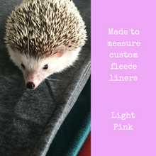 Load image into Gallery viewer, Custom size light pink fleece cage liners made to measure - Light pink