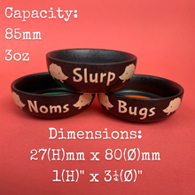 Load image into Gallery viewer, Ceramic hedgehog food and water bowls. Noms and slurp bowls.