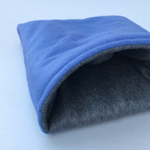 Load image into Gallery viewer, LARGE fleece cosy snuggle cave. Padded stay open cave for guinea pigs. Fleece pet bed.