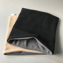 Load image into Gallery viewer, LARGE snuggle sack. Small animal sleeping bag. Fleece lined. Double fleece sleeping bag