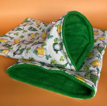 Load image into Gallery viewer, Irish gnomes full cage set. Cube house, snuggle sack, tunnel cage set for small pets.