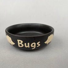 Load image into Gallery viewer, Ceramic hedgehog food and water bowls. Noms and slurp bowls.