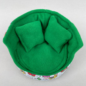 Drama Llama cuddle cup. Pet sofa. Hedgehog and small guinea pig bed. Small pet beds.