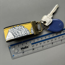 Load image into Gallery viewer, Hedgehog  keychain. Hedgehog keyring. Spike hedgehog key fob.