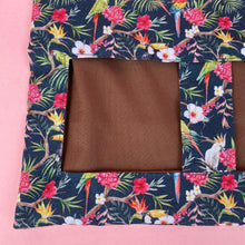 Load image into Gallery viewer, Tropical Jungle hanging hay bag for guinea pigs. Cotton hay feeder.