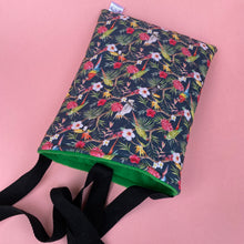 Load image into Gallery viewer, Tropical Jungle padded bonding bag, carry bag for hedgehog. Fleece lined pet tote. Pet travel bag.