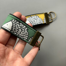 Load image into Gallery viewer, Hedgehog  keychain. Hedgehog keyring. Spike hedgehog key fob.