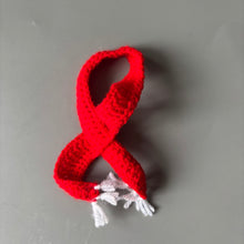 Load image into Gallery viewer, Mini hat and scarf. Winter mini hat and scarf photo props.