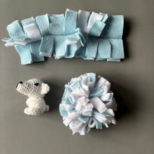 Load image into Gallery viewer, Polar Bear toy bundle. Toys for hedgehogs. Small pet toy. Bell toy. Pet toys.