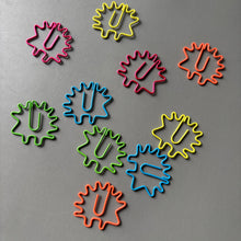 Load image into Gallery viewer, Hedgehog paperclips. Hedgehog stationary.