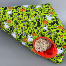 Load image into Gallery viewer, Halloween corner house. Hedgehog and small pet house. Padded fleece lined house.