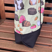 Load image into Gallery viewer, Guinea pigs shopping bag. Reusable tote bag. Pet lover bag.