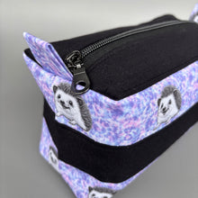 Load image into Gallery viewer, Happy Quills zip bag. Cosmetics or stationary bag.
