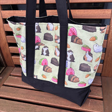 Load image into Gallery viewer, Guinea pigs shopping bag. Reusable tote bag. Pet lover bag.