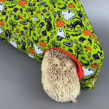 Load image into Gallery viewer, Halloween corner house. Hedgehog and small pet house. Padded fleece lined house.
