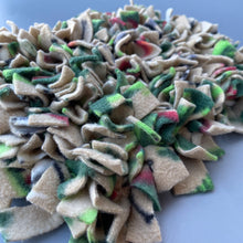 Load image into Gallery viewer, Fleece foraging mat for hedgehogs. Snuffle mat activity mat.