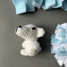 Load image into Gallery viewer, Polar Bear toy bundle. Toys for hedgehogs. Small pet toy. Bell toy. Pet toys.