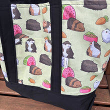 Load image into Gallery viewer, Guinea pigs shopping bag. Reusable tote bag. Pet lover bag.