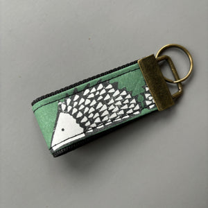 Hedgehog  keychain. Hedgehog keyring. Spike hedgehog key fob.