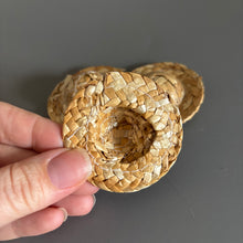 Load image into Gallery viewer, Straw hat for photo props. Hedgehog photo prop hat.