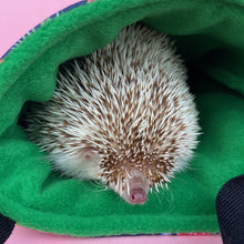 Load image into Gallery viewer, Tropical Jungle padded bonding bag, carry bag for hedgehog. Fleece lined pet tote. Pet travel bag.