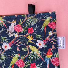 Load image into Gallery viewer, Tropical Jungle hanging hay bag for guinea pigs. Cotton hay feeder.