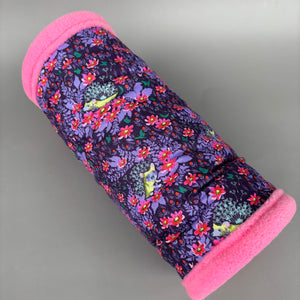 Purple hedgehog stay open padded fleece tunnel. Padded tunnel for hedgehogs