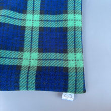 Load image into Gallery viewer, Tartan mini set. Tunnel, snuggle sack and toys. Hedgehog fleece tunnel and pouch.