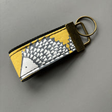 Load image into Gallery viewer, Hedgehog  keychain. Hedgehog keyring. Spike hedgehog key fob.