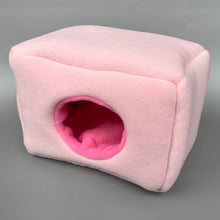 Load image into Gallery viewer, LARGE fleece cosy bed for guinea pigs and chunky hogs.
