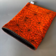 Load image into Gallery viewer, Halloween spiderweb snuggle sack. Sleeping bag for hedgehogs
