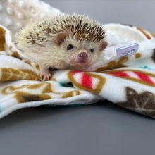 Load image into Gallery viewer, Festive Christmas fleece bubble fleece handling blankets for small pets.