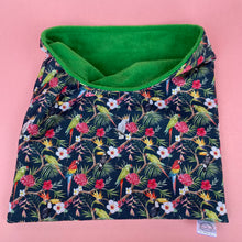 Load image into Gallery viewer, LARGE Tropical Jungle snuggle sack. Snuggle pouch for guinea pigs