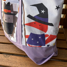 Load image into Gallery viewer, Halloween hedgehog shopping bag. Reusable tote bag. Pet lover bag.