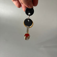 Load image into Gallery viewer, Autumn hedgehog keyring. Hedgehog key chain.