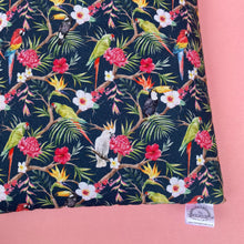 Load image into Gallery viewer, Tropical Jungle padded bonding bag, carry bag for hedgehog. Fleece lined pet tote. Pet travel bag.