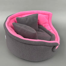 Load image into Gallery viewer, Large cuddle cup. Pet sofa for guinea pigs. Fleece sofa bed.
