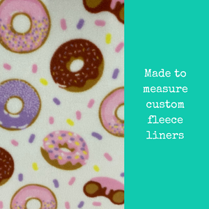 Custom size donut fleece cage liners made to measure - Donuts