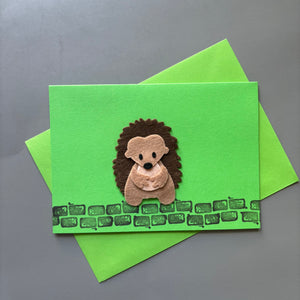 Handmade hedgehog cards.
