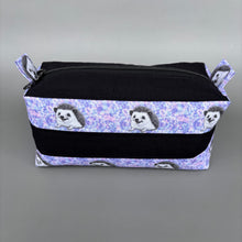 Load image into Gallery viewer, Happy Quills zip bag. Cosmetics or stationary bag.