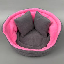 Load image into Gallery viewer, Large cuddle cup. Pet sofa for guinea pigs. Fleece sofa bed.
