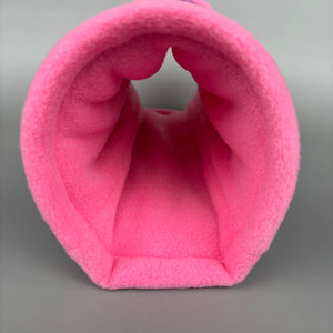 Purple hedgehog stay open padded fleece tunnel. Padded tunnel for hedgehogs