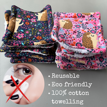 Load image into Gallery viewer, Reusable cotton pads. Zero waste makeup remover pads. Eco friendly soft face pads.