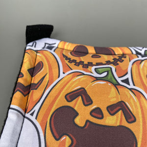 Pumpkin and skulls Halloween padded hammock. Guinea pig hammock. Rat hammock.