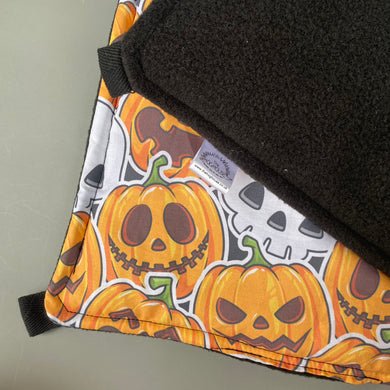 Pumpkin and skulls Halloween padded hammock. Guinea pig hammock. Rat hammock.