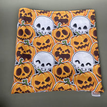 Load image into Gallery viewer, Pumpkin and skulls Halloween mini set. LARGE size tunnel, LARGE snuggle sack and toys.