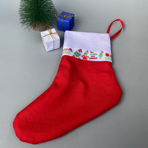 Merry Grinchmas miniature Christmas stocking. Christmas viv decorations. Pet Christmas stocking.