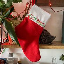 Load image into Gallery viewer, Merry Grinchmas miniature Christmas stocking. Christmas viv decorations. Pet Christmas stocking.